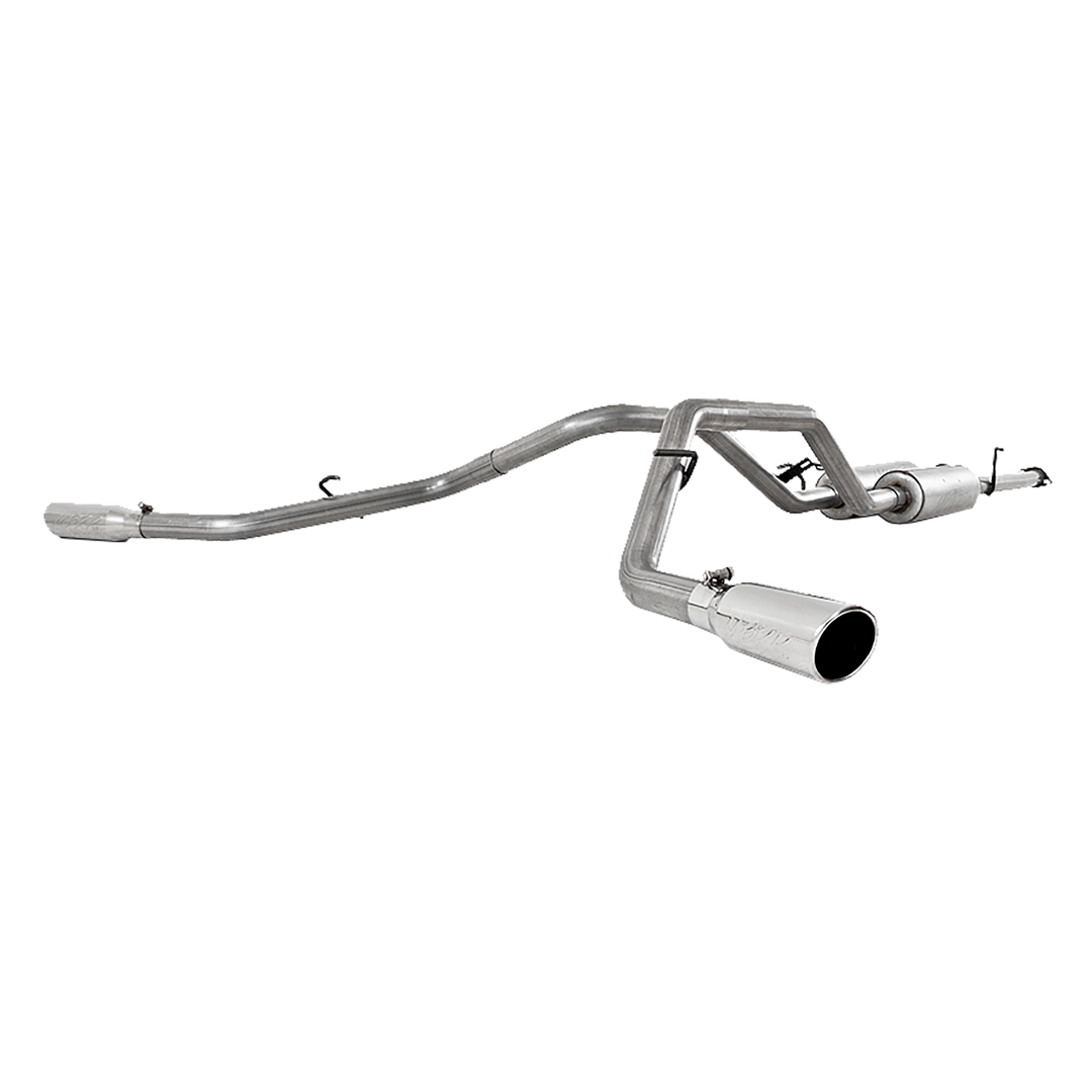 MBRP Cat Back Exhaust System Dual Split Side T409 Stainless Steel For 09-21 Toyota Tundra S5316409