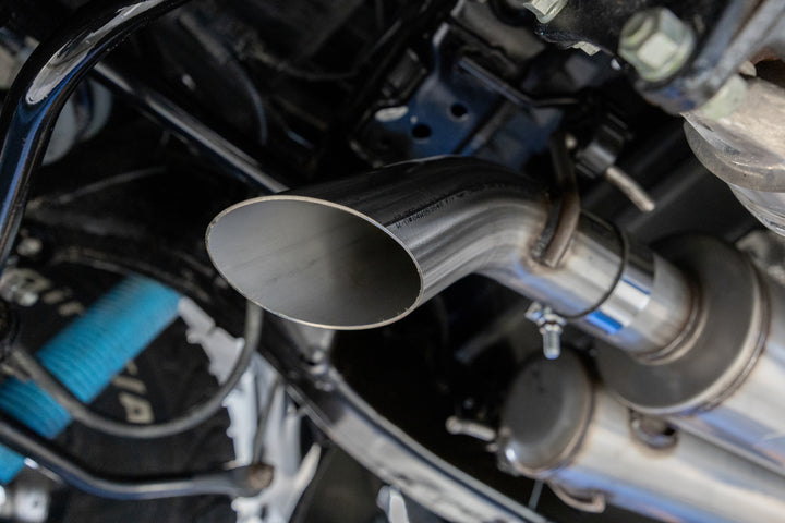 MBRP 2024-Up Toyota Tacoma 2.4L Armor Lite 3" Cat-Back Pre-Axle Turn Down S5325AL