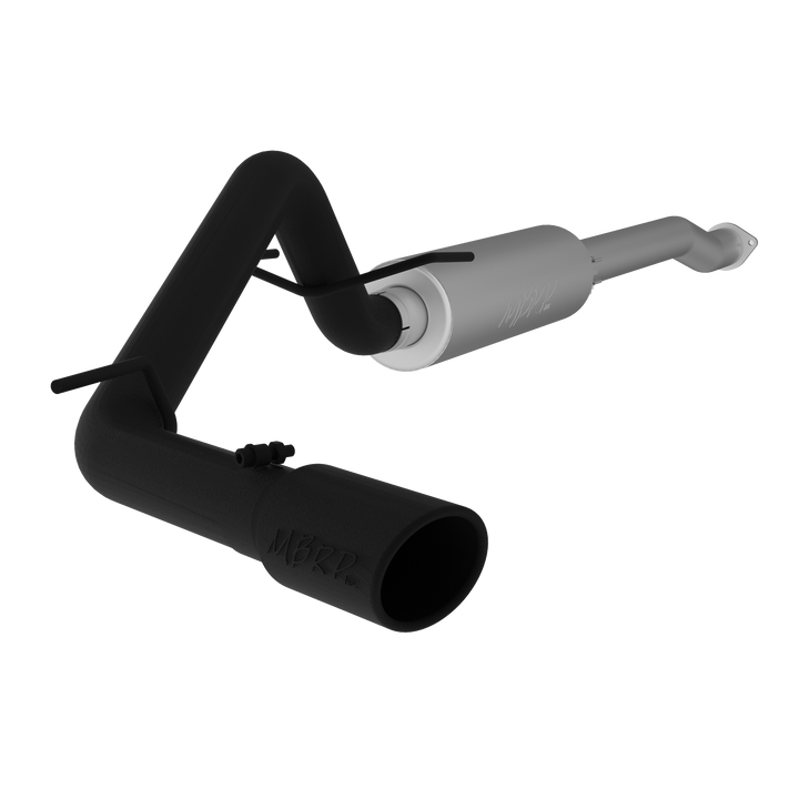 MBRP Toyota 3" Cat Back Exhaust For 16-23 Toyota Tacoma 3.5L Single Side Exit Black-Coated Aluminized S5338BLK