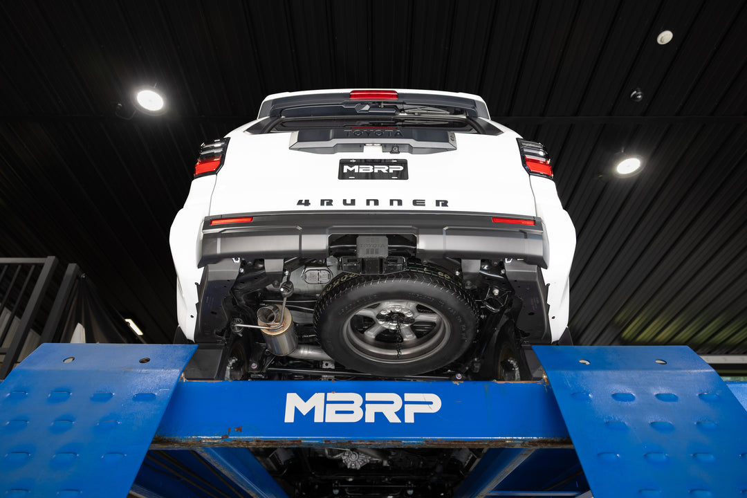 MBRP 24-Up Toyota 4Runner, Armor Pro, Overland 3" Cat-Back Single Rear, High-Clearance Turndown S5344304