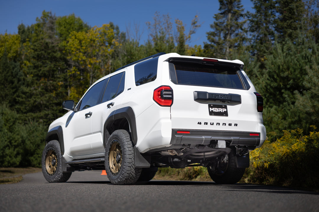 MBRP 24-Up Toyota 4Runner, Armor Pro, Overland 3" Cat-Back Single Rear, High-Clearance Turndown S5344304