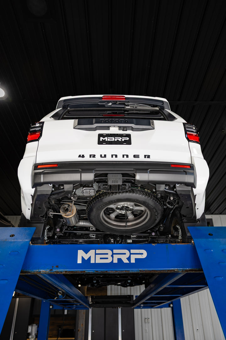 MBRP 24-Up Toyota 4Runner, Armor Lite, Overland 3" Cat-Back Single Rear, High-Clearance Turndown S5344AL