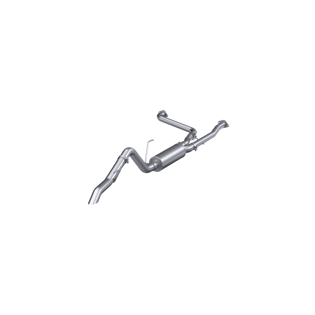 MBRP 2022-Up Nissan Frontier 3.8L Turn Down Aluminized Steel 2.5" Cat-Back 3" Single High Clearance Rear S5409AL