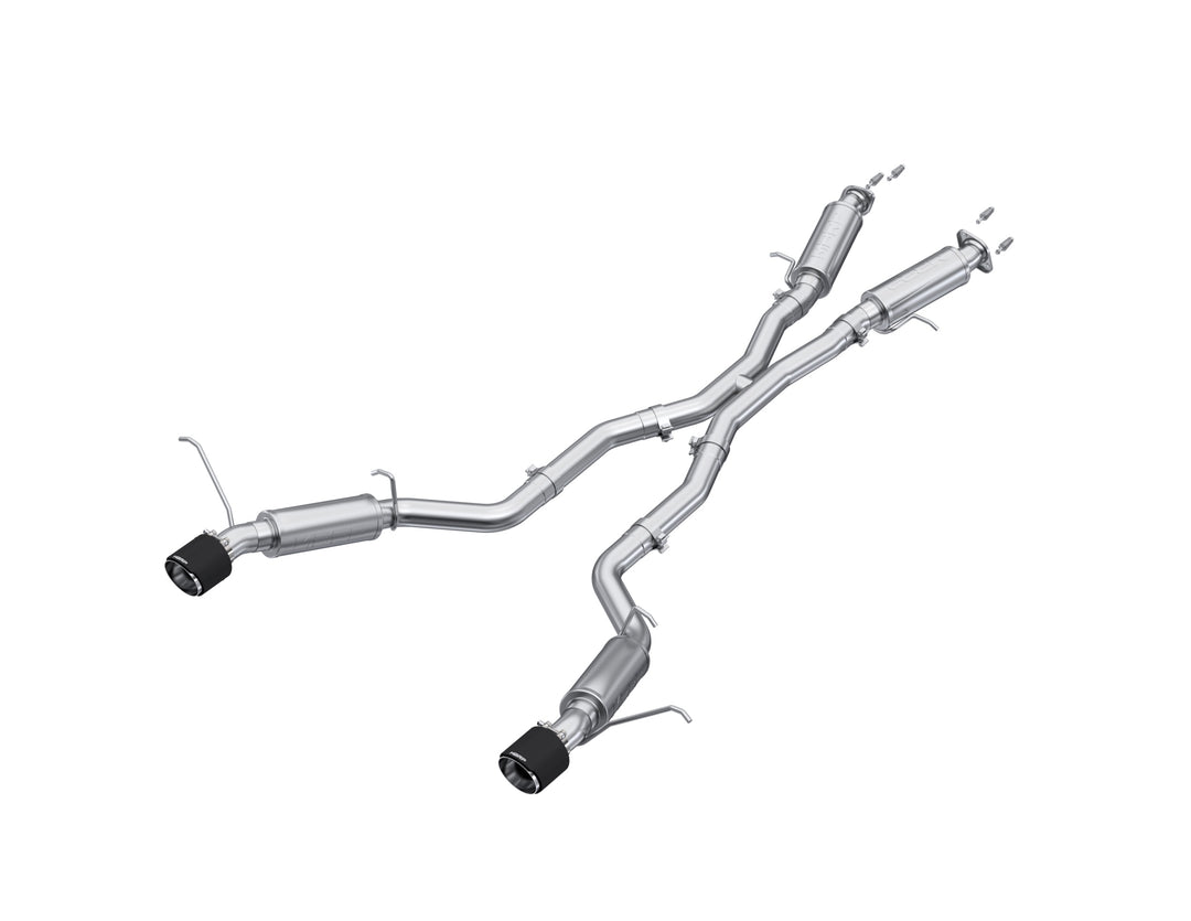 MBRP 3" Cat-Back Dual Rear Exit with Carbon Fiber Tips 12-21 Jeep T304 Stainless Steel S55253CF