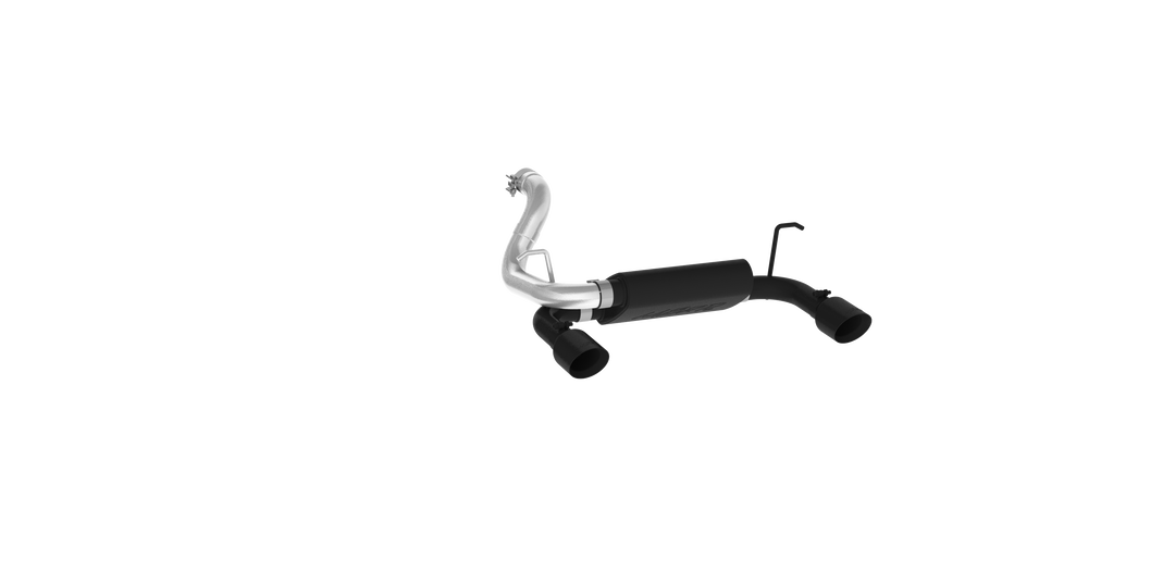 MBRP Jeep 2.5" Axle Back Dual Rear Exit Armor BLK Series For 18-Up Wrangler JL 2/4 DR 3.6L S5529BLK