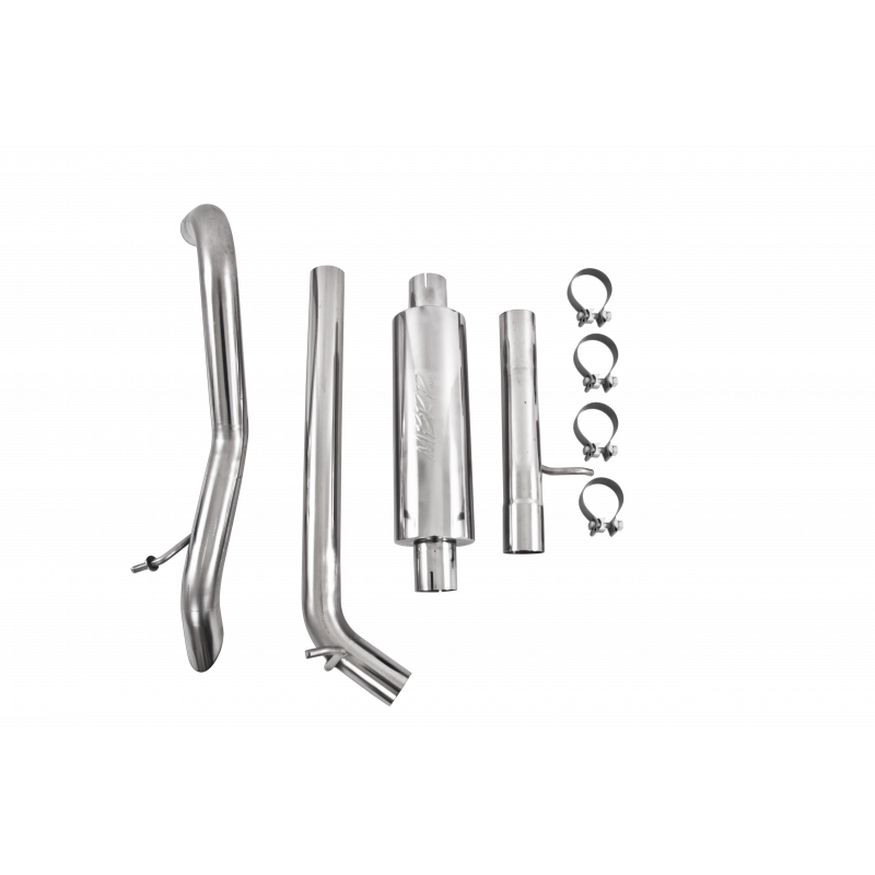 MBRP Cat Back Exhaust Single Rear Exit Off Road 409SS, 12-18 Jeep Wrangler/Rubicon JK 3.6L V6 2/4 Door S5530409