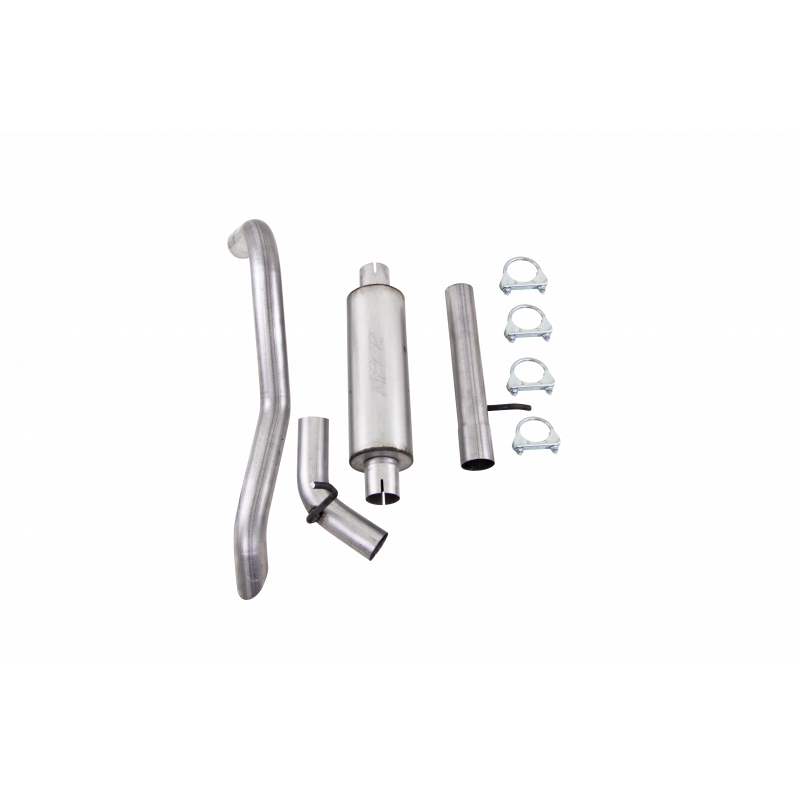 MBRP Cat Back Exhaust Single Rear Exit Off Road Aluminum For 12-18 Jeep Wrangler/Rubicon JK 3.6L V6 2/4 S5530AL