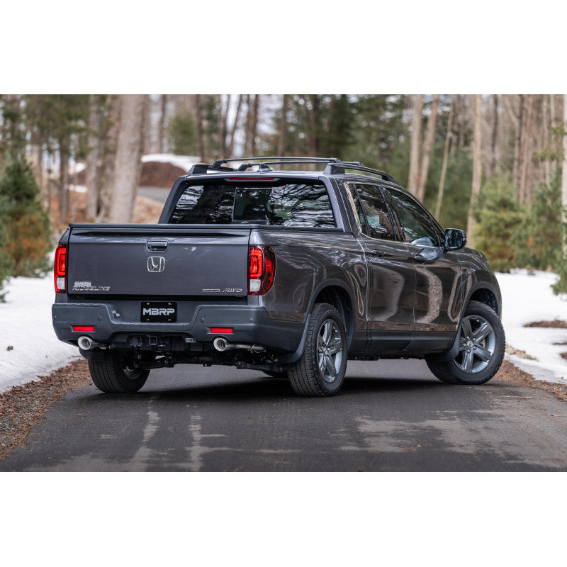 MBRP Aluminized Steel 2.5" Cat-Back Dual Split Rear Exit 2021-Up Honda Ridgeline 3.5L S5901AL