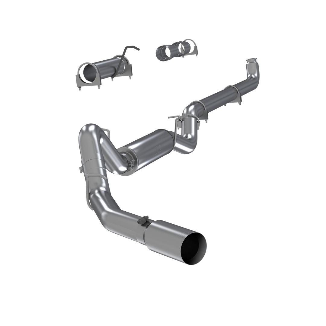 MBRP 4" Single Side Exhaust Pipe T304 Stainless Steel For 01-07 Silverado/Sierra 2500/3500 Duramax S6004304