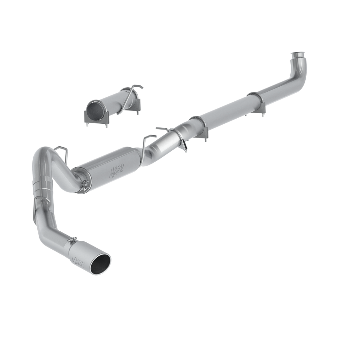 MBRP 4" Single Side Exhaust Pipe Aluminized Steel For 01-07 Silverado/Sierra 2500/3500 Duramax S6004AL