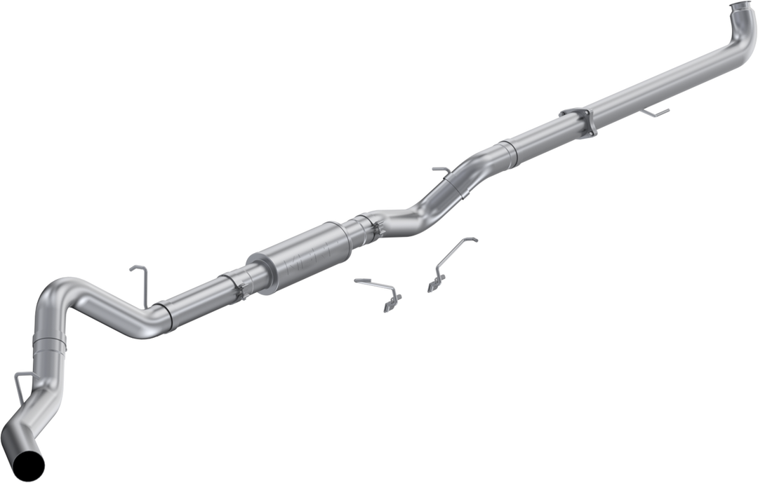 MBRP 2001-2004 Chevrolet/GMC Silverado/Sierra 2500/3500 6.6L EC/CC 4" Downpipe-Back Single Side Exit S6005P