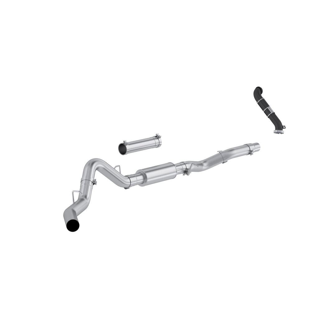 MBRP 06-07 Chevrolet/GMC 2500/3500 EC/CC 6.6L Duramax, Classic, Armor Lite 4" Cat-Back Single Side Exit S6007P