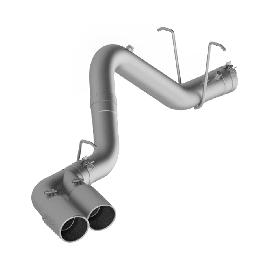 MBRP 4" Filter Back Dual Outlet Single Side Aluminized Steel For 11-19 Silverado/Sierra 2500/3500 Duramax S6033AL