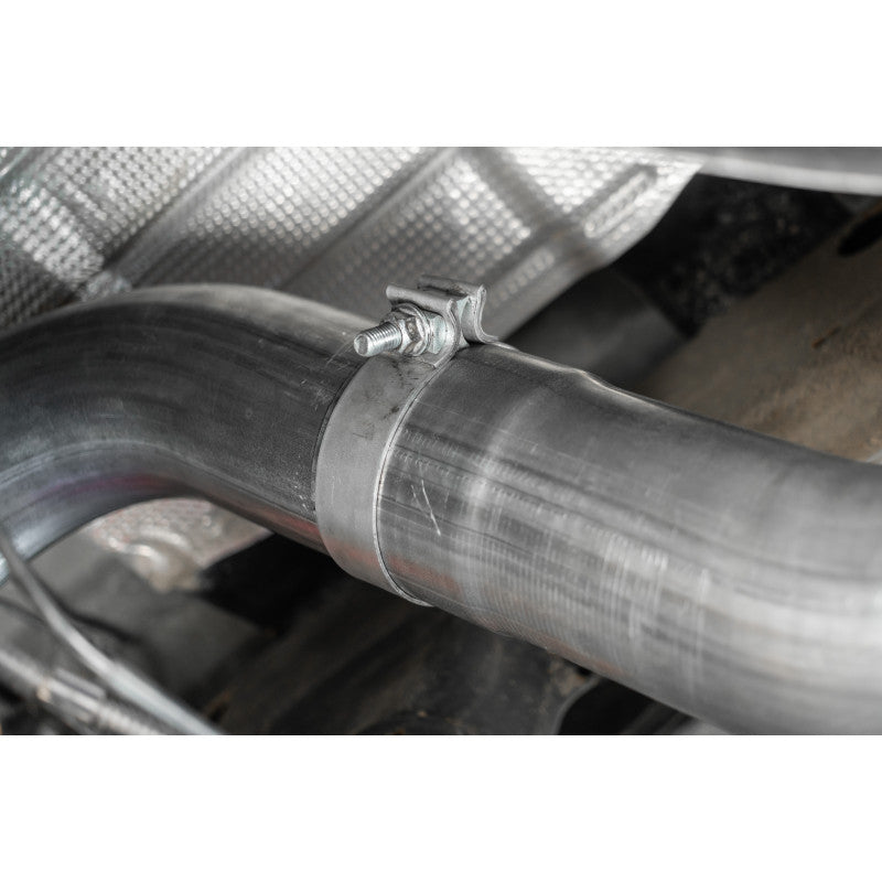 MBRP 20-25 Silverado/Sierra 2500/3500 T304 Stainless Steel 4" Filter Back Single Side Exit Exhaust System S6059304