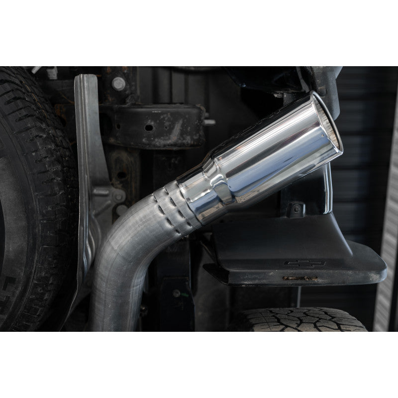 MBRP 20-25 Chevy/GMC 2500/3500 Armor Lite Aluminized Steel 4" Filter Back Single Side Exit Exhaust System S6059AL