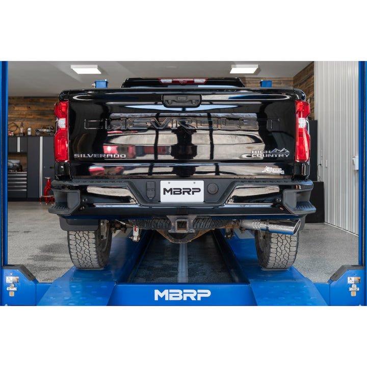 MBRP 20-25 Chevy/GMC 2500/3500 Armor Lite Aluminized Steel 4" Filter Back Single Side Exit Exhaust System S6059AL