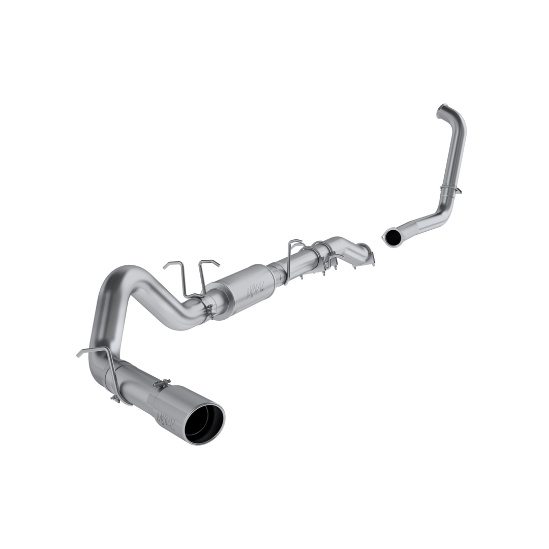 MBRP 4" Turbo Back Single Side Stock Cat Exit T409 Stainless Steel For 03-07 Ford F-250/350 6.0L Extended S6206409