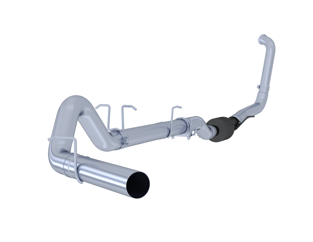 MBRP 4 Turbo Back Single Side Exit No Muffler Inch For 03-07 Ford F-250/350 6.0L, Extended Cab/Crew Cab S6212PLM