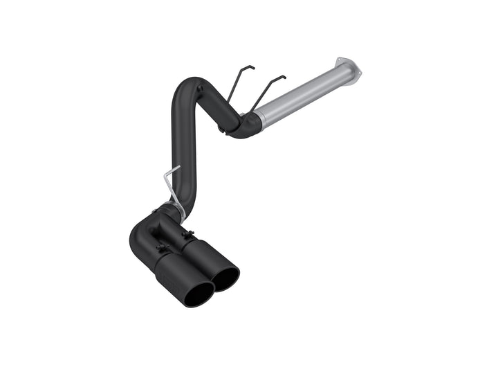MBRP 17-Up Ford F-250/350/450 6.7L 4" Filter Back Single Side Dual Exit, Armor Plus T409 Stainless Steel S6290BLK