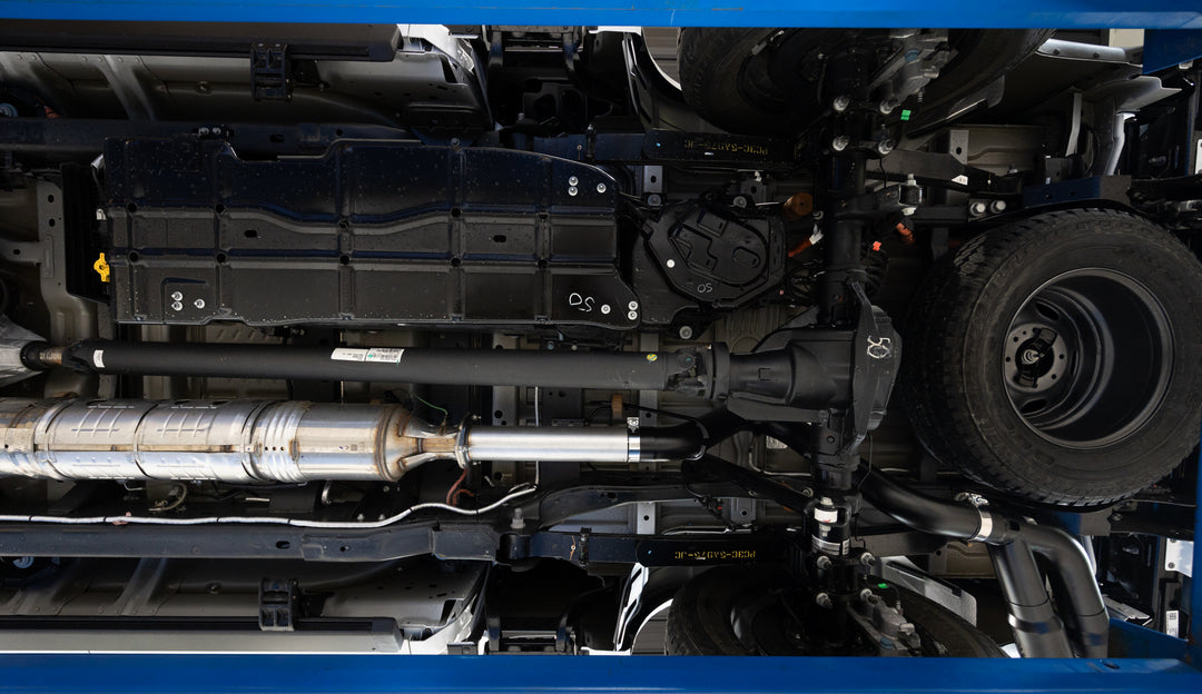 MBRP 17-Up Ford F-250/350/450 6.7L 4" Filter Back Single Side Dual Exit, Armor Plus T409 Stainless Steel S6290BLK