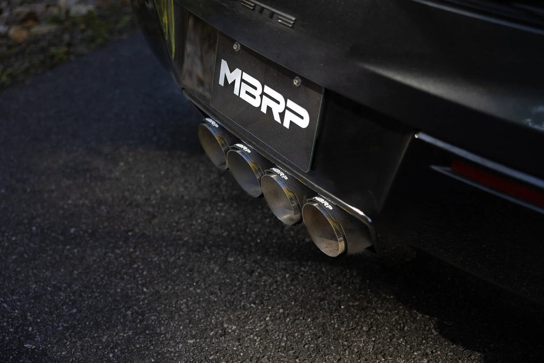 MBRP 14-19 Chevrolette Corvette C7 6.2L Armor Pro 3" Axle Back, Muffler Bypass, Quad Outlet with Black S7008304BT