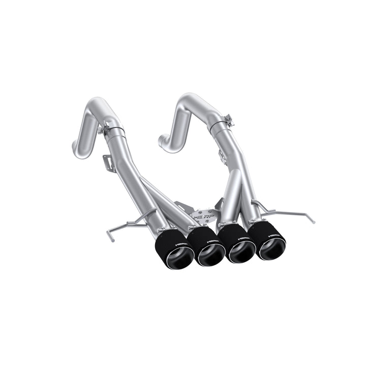 MBRP 14-19 Chevrolette Corvette C7 6.2L Armor Pro 3" Axle Back, Muffler Bypass, Quad Outlet with Carbon S70083CF