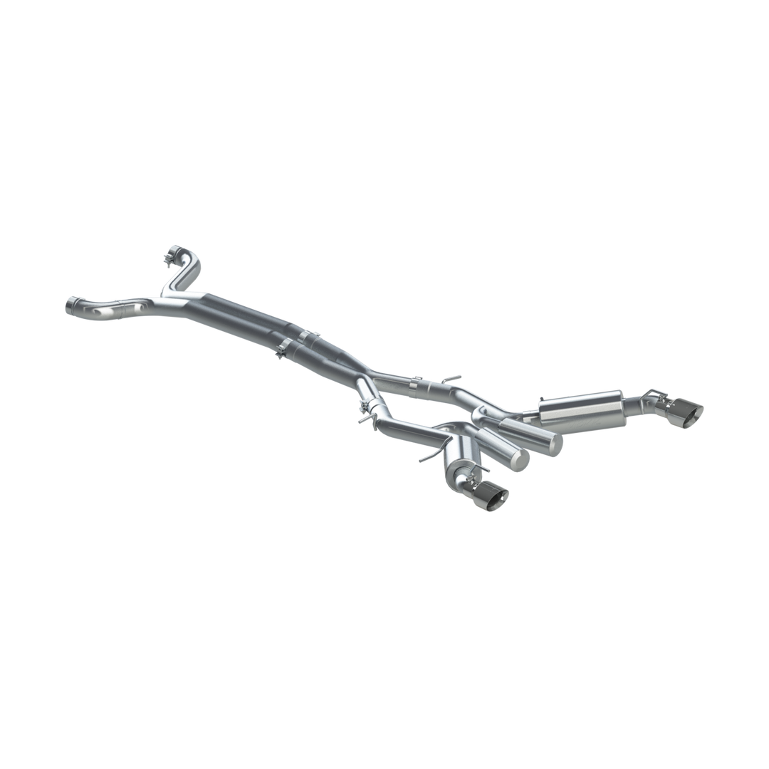 MBRP Chevrolet 3" Dual Cat Back Exhaust T409 Stainless Steel For 16-24 Chevrolet Camaro SS 6 Speed Coupe S7035409