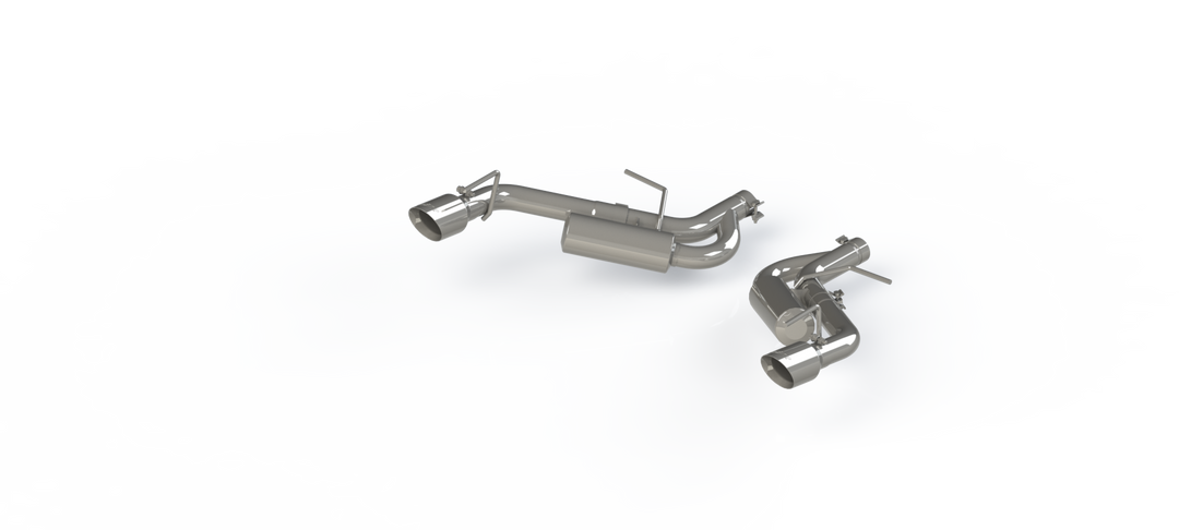 MBRP Exhaust Pipe 2.5" Axle Back Non NPP For 16-24 Camaro 2.0T V6 3.6L T304 Stainless Steel S7038304