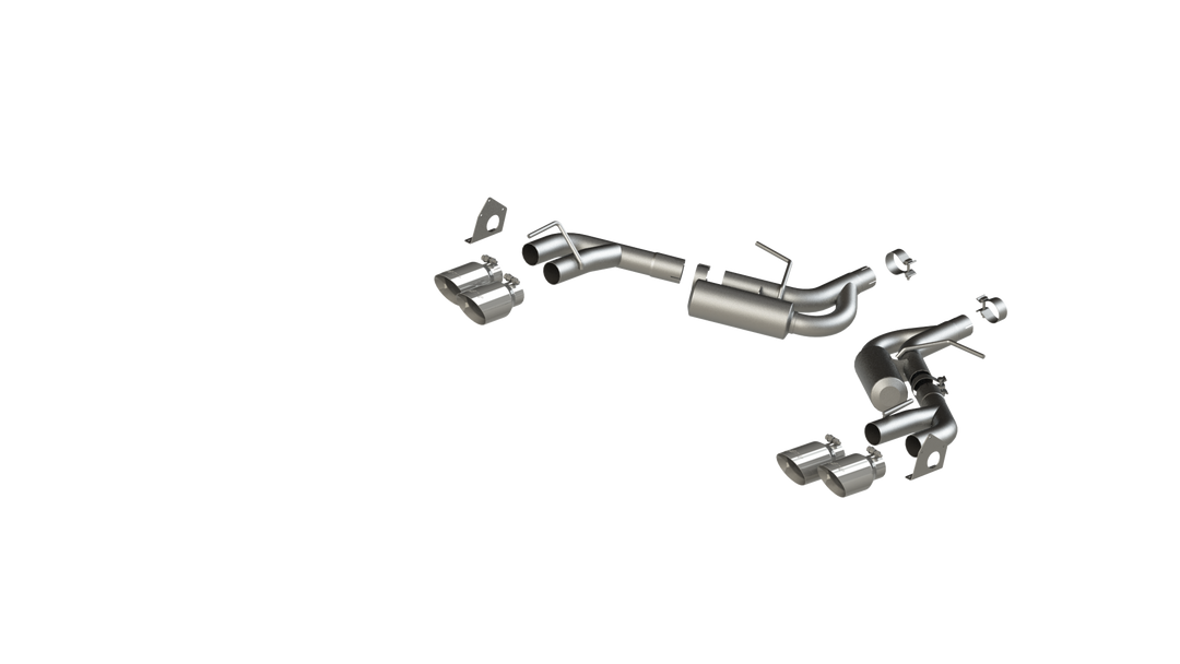 MBRP Exhaust Pipe 2.5" Dual Axle Back NPP For 16-24 Camaro V6 3.6L With Quad 4" Dual Wall Tips T304 S7039304