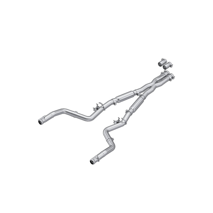 MBRP 15-23 Dodge Challenger 5.7L, 6.2L and 6.4L Hemi, Armor Pro 3" Cat-Back Dual Split Rear Exit, Street S7103304