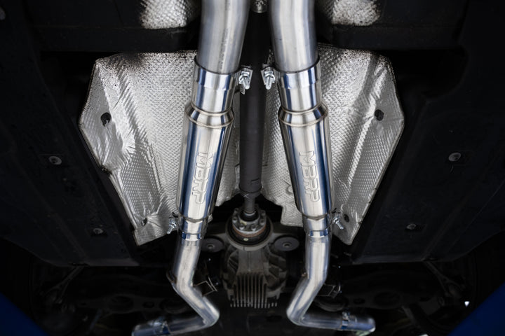 MBRP 15-23 Dodge Challenger 5.7L, 6.2L and 6.4L Hemi, Armor Pro 3" Cat-Back Dual Split Rear Exit, Street S7103304