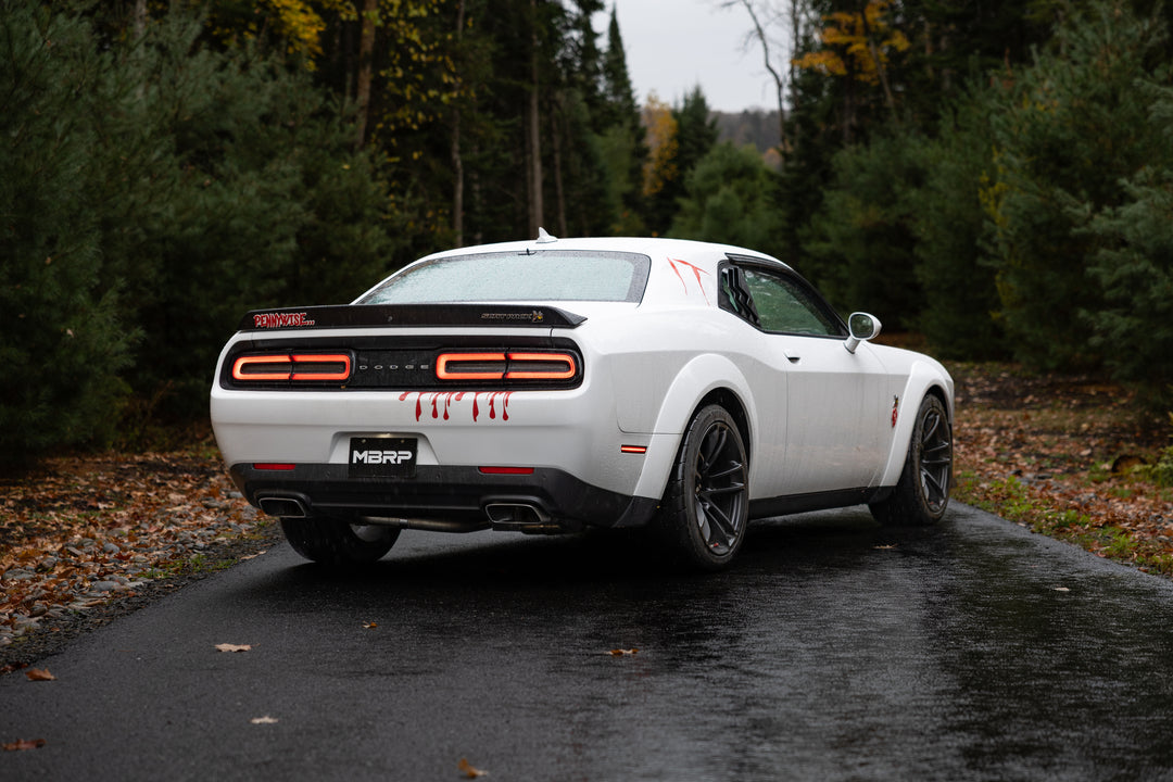 MBRP 15-23 Dodge Challenger 5.7L, 6.2L and 6.4L Hemi, Armor Pro 3" Cat-Back Dual Split Rear Exit, Street S7103304
