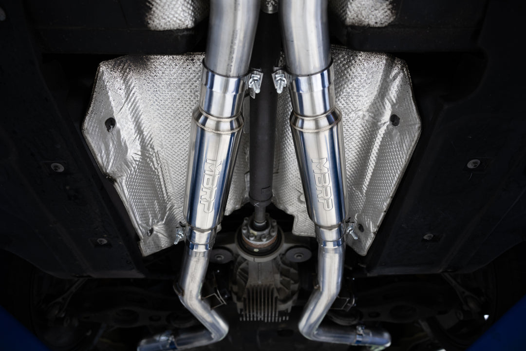MBRP 15-23 Dodge Challenger 5.7L, 6.2L and 6.4L Hemi, Armor Lite 3" Cat-Back Dual Split Rear Exit, Street S7103AL
