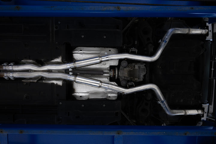 MBRP 15-23 Dodge Challenger 5.7L, 6.2L and 6.4L Hemi, Armor Lite 3" Cat-Back Dual Split Rear Exit, Street S7103AL