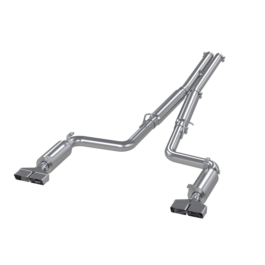 MBRP Cat Back Exhaust System Dual Split Rear T409 Stainless Steel For 09-14 Dodge Challenger RT 5.7L Hemi S7104409
