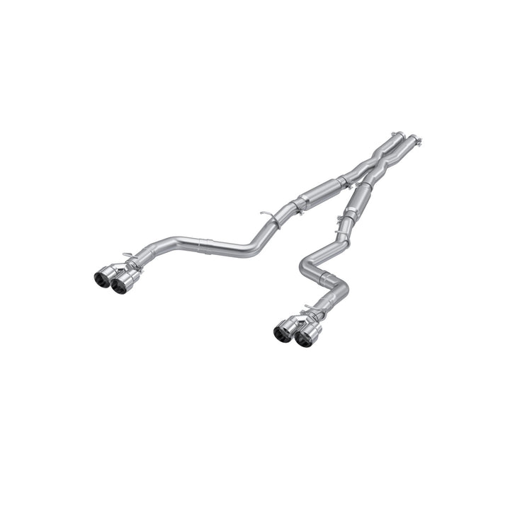 MBRP 2015-2016 Dodge Challenger Aluminized Steel 3" Dual Rear Cat-Back Quad Tips (Street Version) Exhaust S7115AL