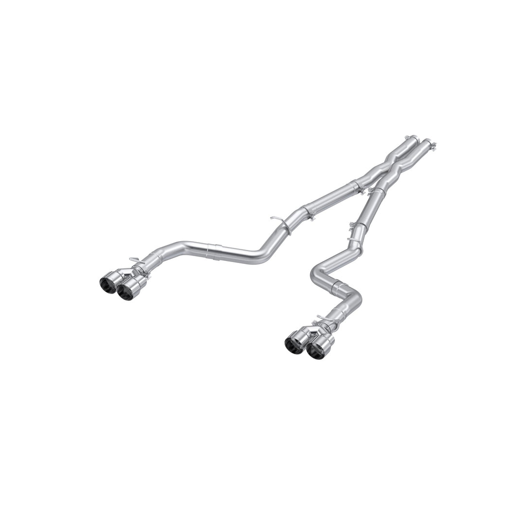 MBRP 2015-2016 Dodge Challenger Aluminized Steel 3" Dual Rear Cat-Back Quad Tips (Race Version) Exhaust S7116AL