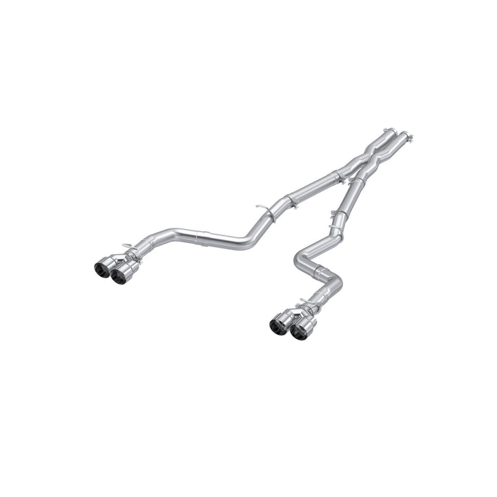 MBRP 2015-2016 Dodge Challenger Aluminized Steel 3" Dual Rear Cat-Back Quad Tips (Race Version) Exhaust S7116AL