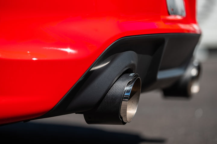 MBRP T304 Stainless Steel 3.0" Cat-Back Dual Rear Street Profile with Dual Carbon Fiber Tips 15-23 Dodge S71173CF