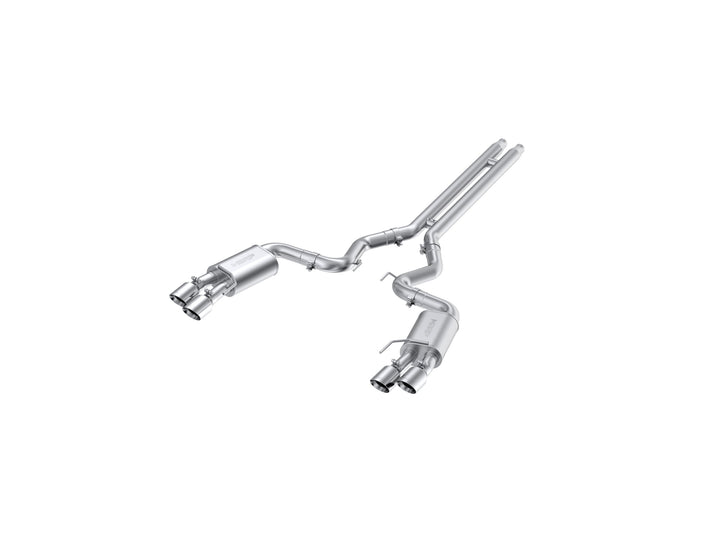 MBRP 3" Cat Back Exhaust For 18-23 Ford Mustang GT 5.0L With Quad 4" Dual Wall Tips Street Version S7205AL
