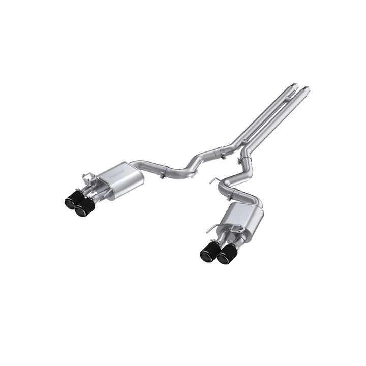 MBRP 3" Cat-Back Active Exhaust With Carbon Fiber Tips Armor Pro Series For 18-23 Ford Mustang GT 5.0L S72093CF
