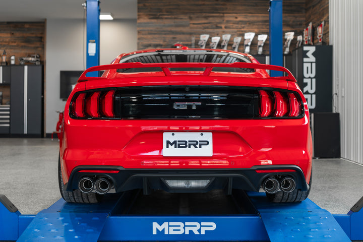 MBRP 3" Cat-Back Active Exhaust With Carbon Fiber Tips Armor Pro Series For 18-23 Ford Mustang GT 5.0L S72093CF