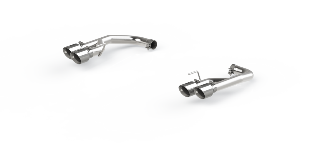 MBRP Exhaust Pipe 2.5" Axle Back With Quad 4" Dual Wall Tips For 18-23 Ford Mustang GT 5.0L Non Active S7211304