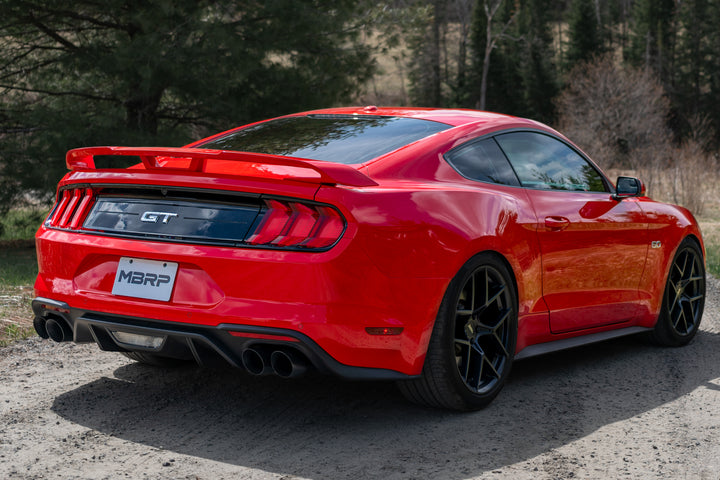 MBRP Exhaust Pipe 2.5" Axle Back With Quad 4" Dual Wall Tips For 18-23 Ford Mustang GT 5.0L Non Active S7211304