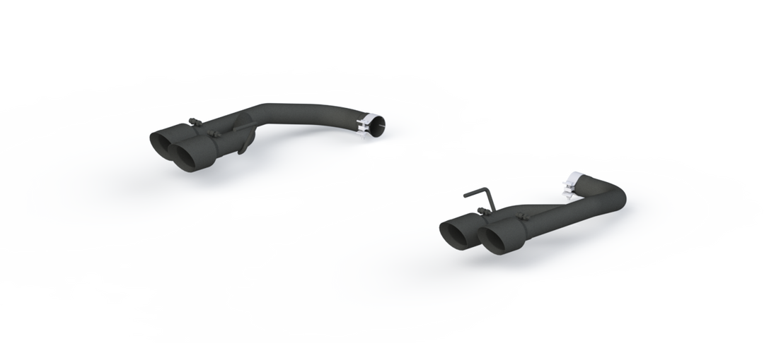 MBRP 2.5" Axle Back With Quad 4" Dual Wall Tips For 18-23 Ford Mustang GT 5.0L Non Active Exhaust S7211BLK