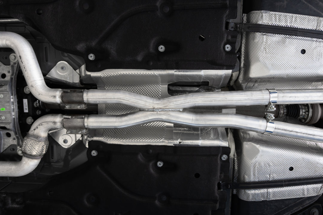 MBRP 2.5" Exhaust Resonator Bypass X-Pipe Aluminized Steel For 15-Up Ford Mustang GT 5.0L S7213AL
