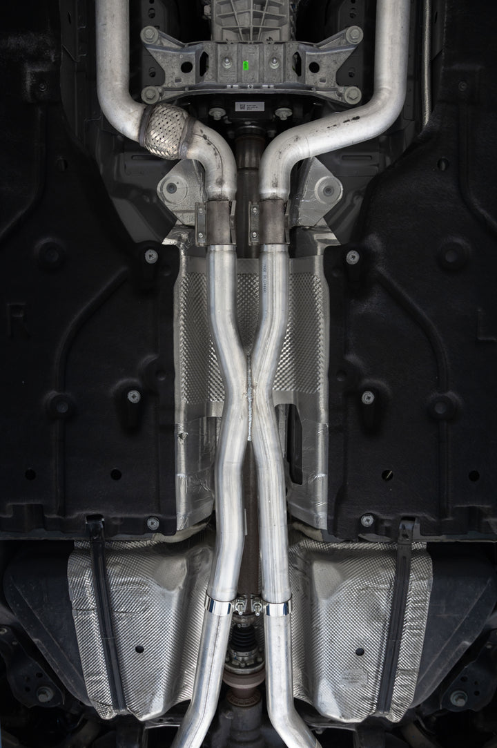 MBRP 2.5" Exhaust Resonator Bypass X-Pipe Aluminized Steel For 15-Up Ford Mustang GT 5.0L S7213AL