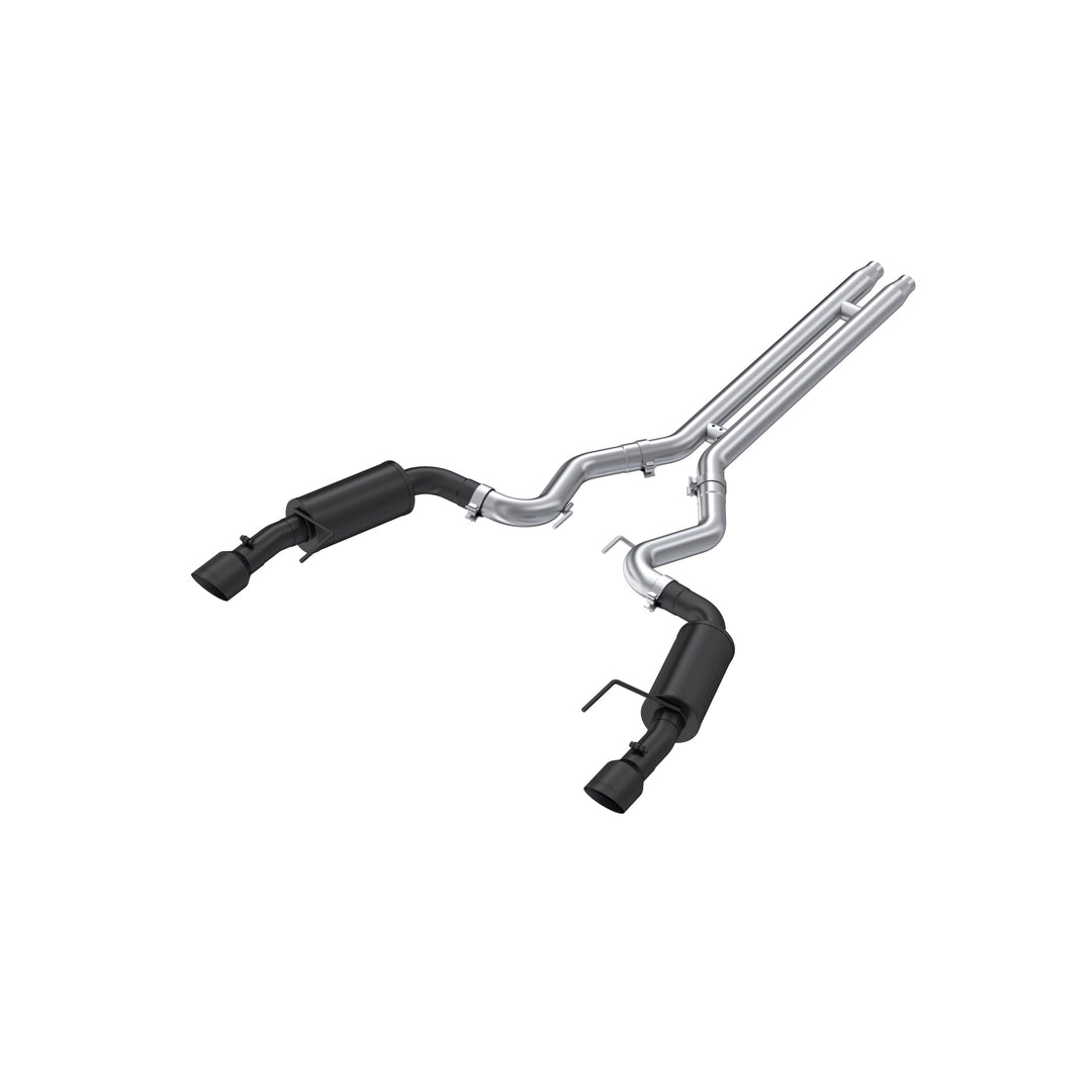 MBRP 3" Cat Back Exhaust For 15-17 Ford Mustang GT 5.0 Convertible Dual Split Rear Street Version 4.5" S7239BLK