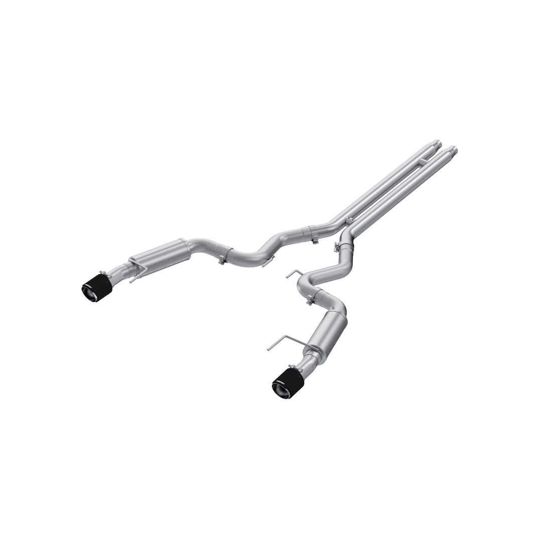 MBRP 2024-Up For Mustang GT S650 5.0L Race Version Armor Pro T304SS 3" Cat-Back Dual Split Rear With CF S72533CF