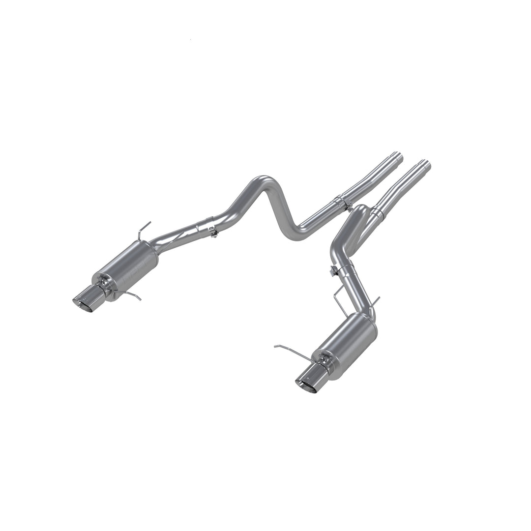 MBRP 3in Cat Back Exhaust Dual Split Rear Street Version T409 Stainless Steel For 11-14 Ford Mustang GT S7258409